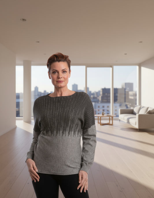 Icicle drop holiday sweater