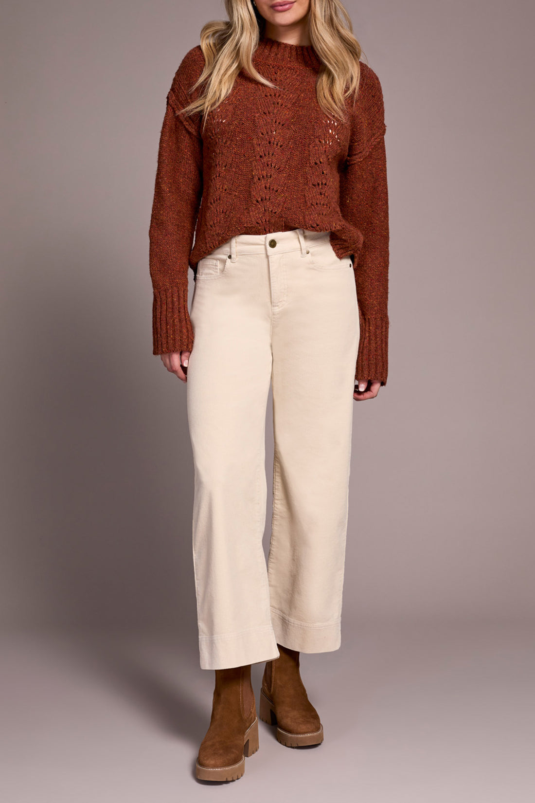 Multi Speckle Crew Neck Sweater