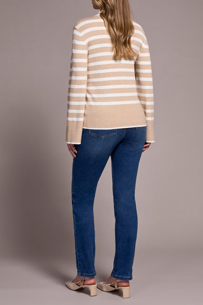 Funnel Neck Knit Sweater