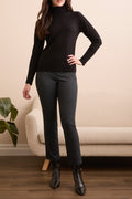 Top Stitch Johnny Collar Lightweight Sweater
