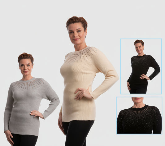 Holiday Sparkle sweaters