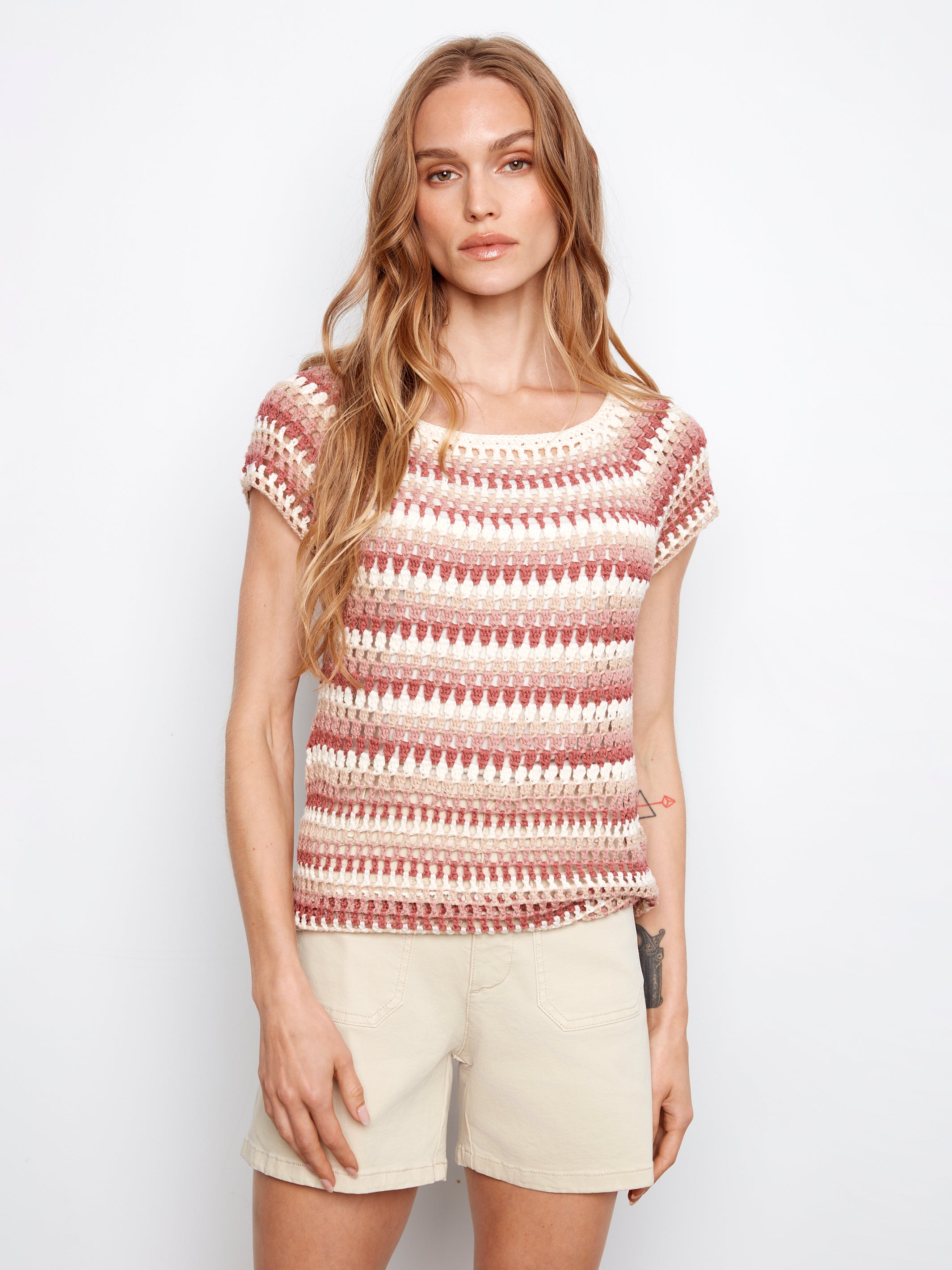 Cap Sleeve light weight knit